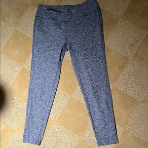 Oiselle Light Blue Heathered Luxe Leggings